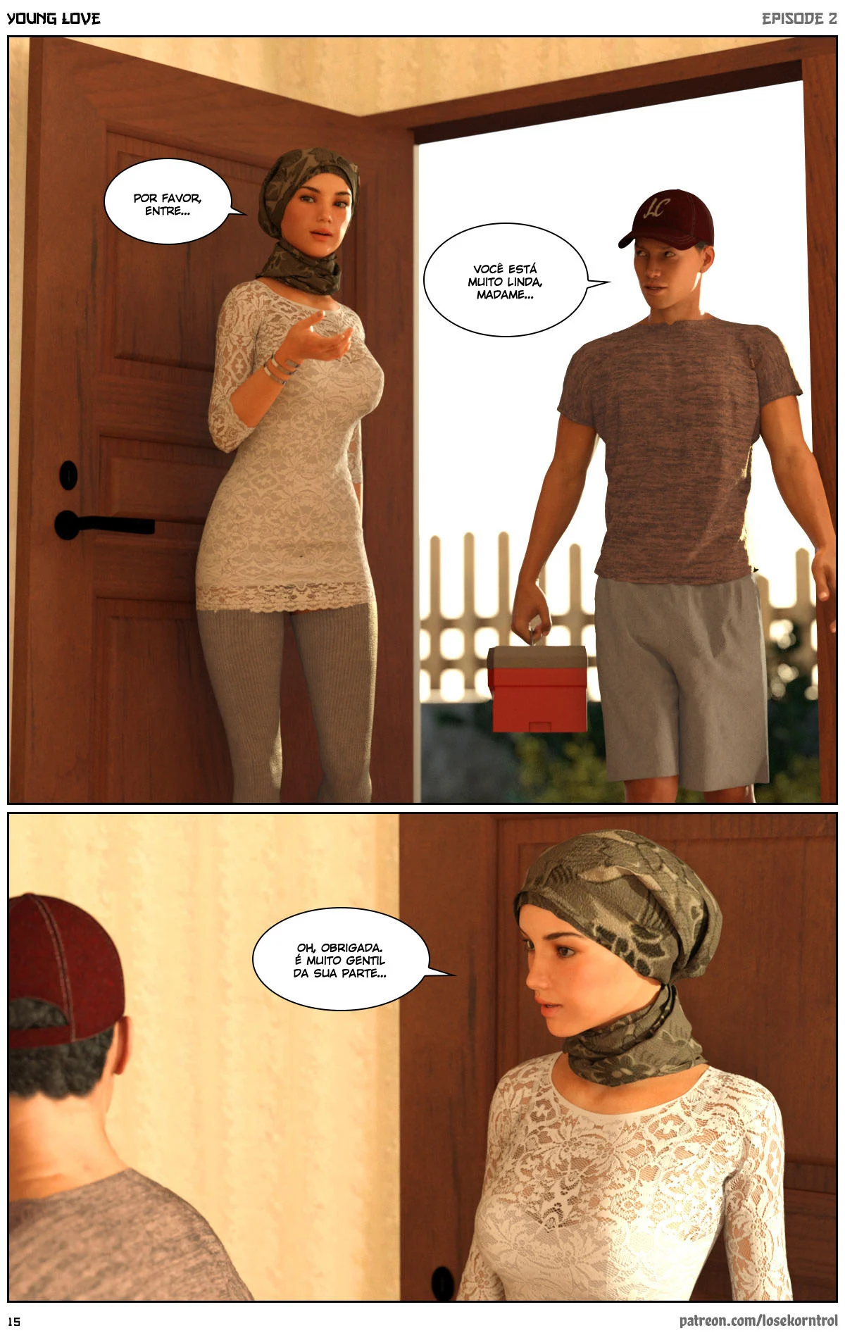 3D quadrinhos adulto jovem amor Parte 2