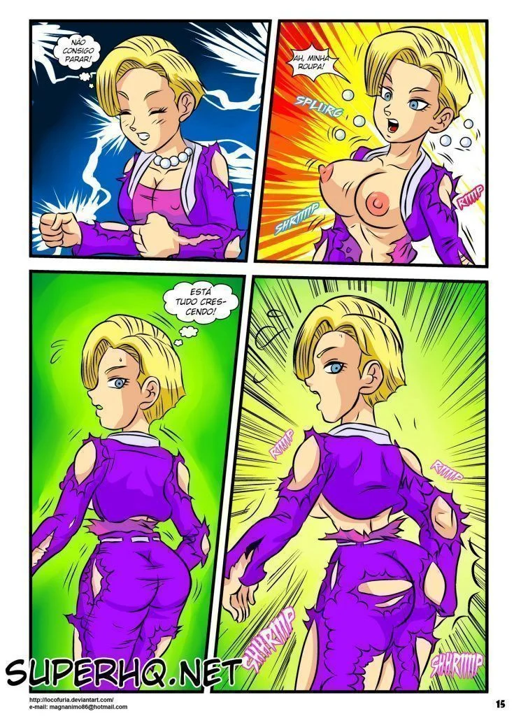 Android 18 Pelada Hentai Lésbico