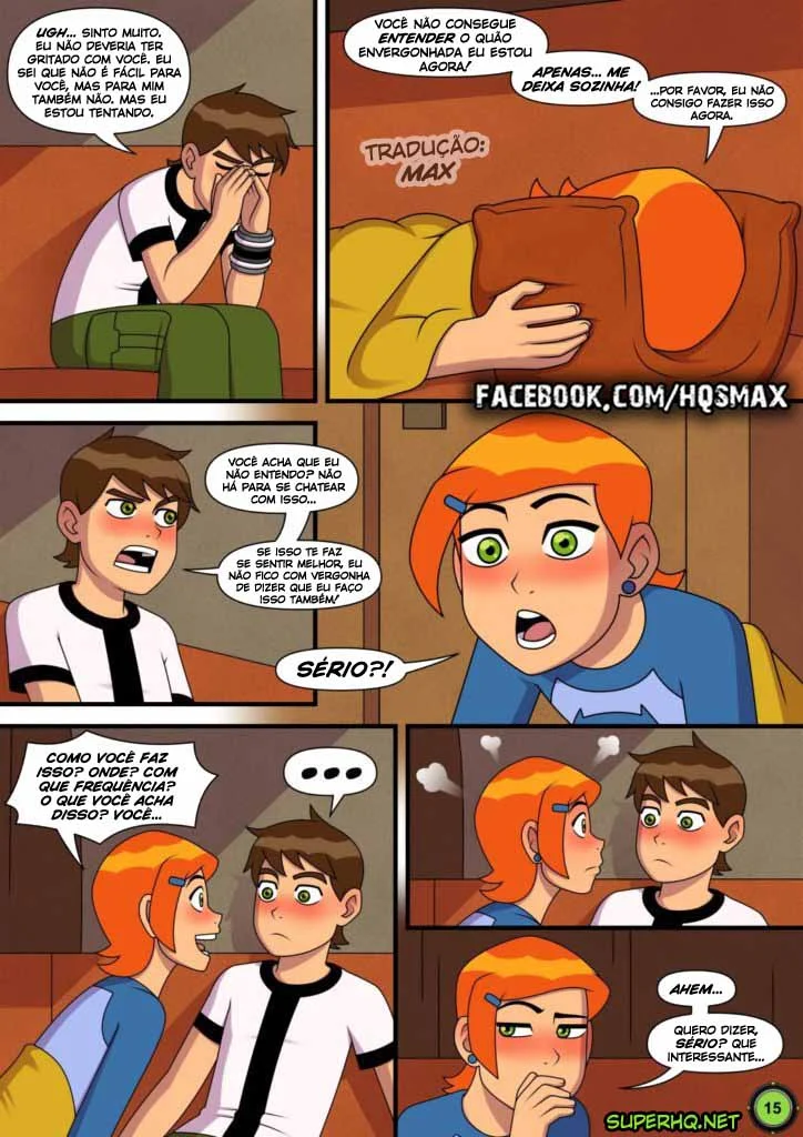 Ben 10 quadrinhos porno gozando na buceta da priminha