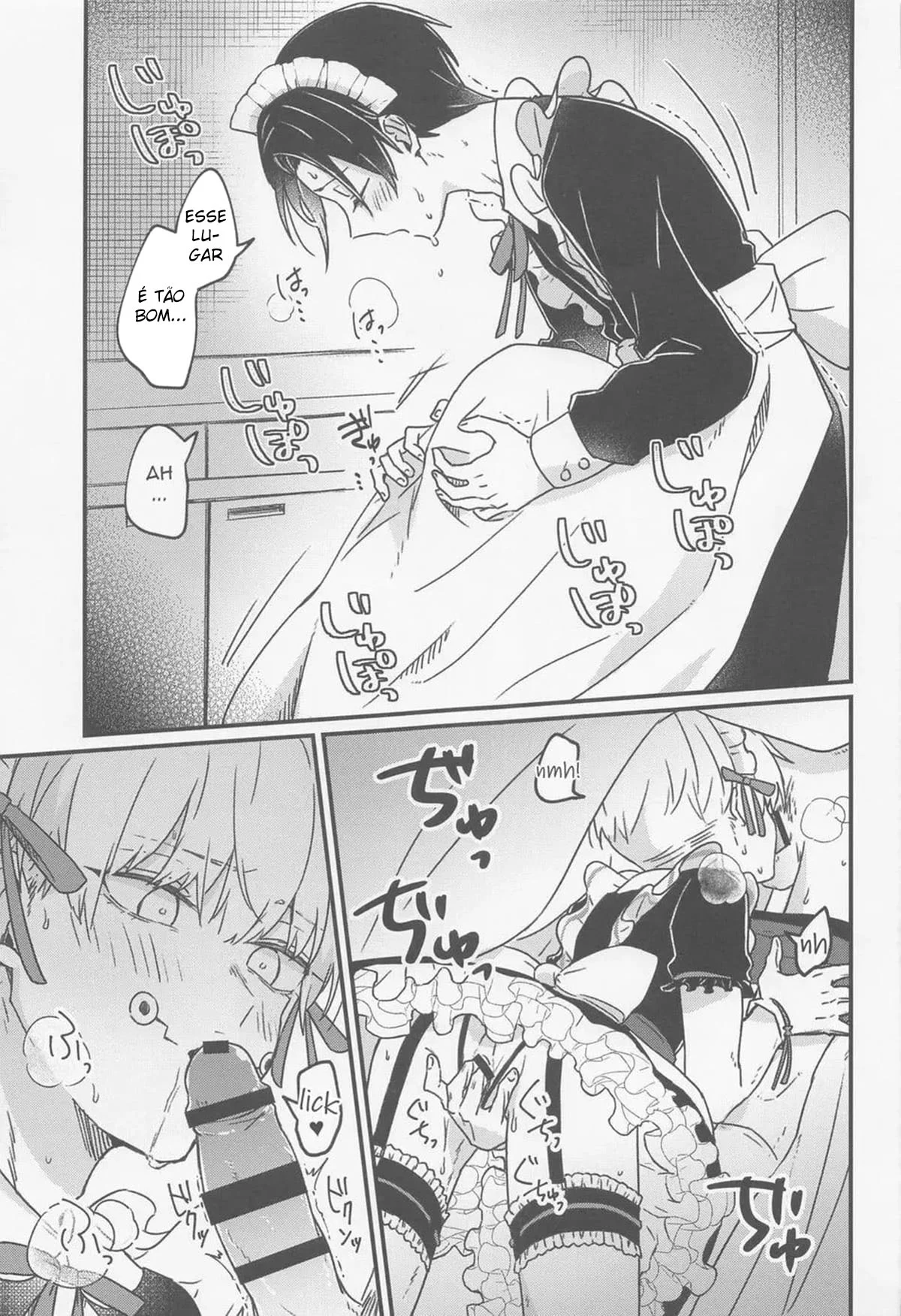 Boas-vindas vestido de empregada