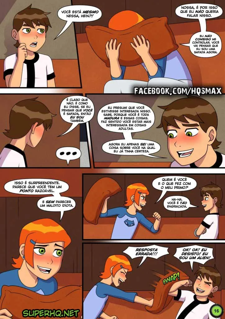 Ben 10 quadrinhos porno gozando na buceta da priminha