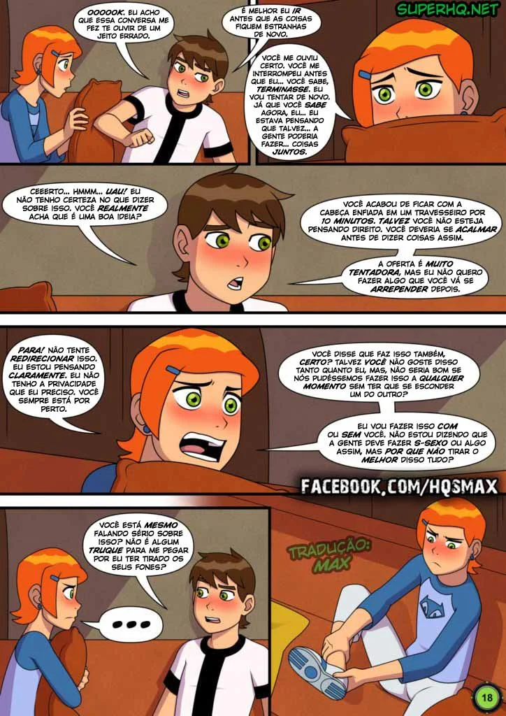 Ben 10 quadrinhos porno gozando na buceta da priminha