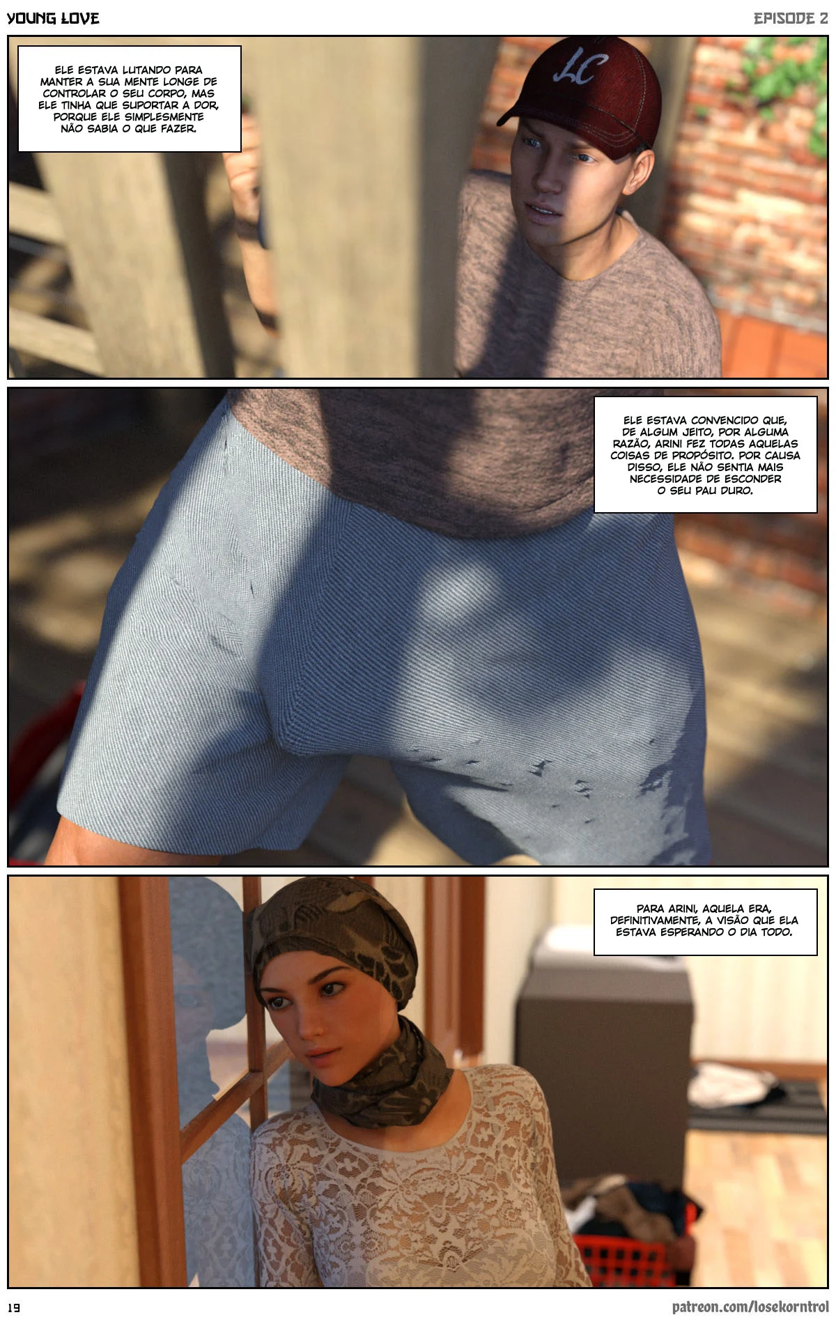 3D quadrinhos adulto jovem amor Parte 2