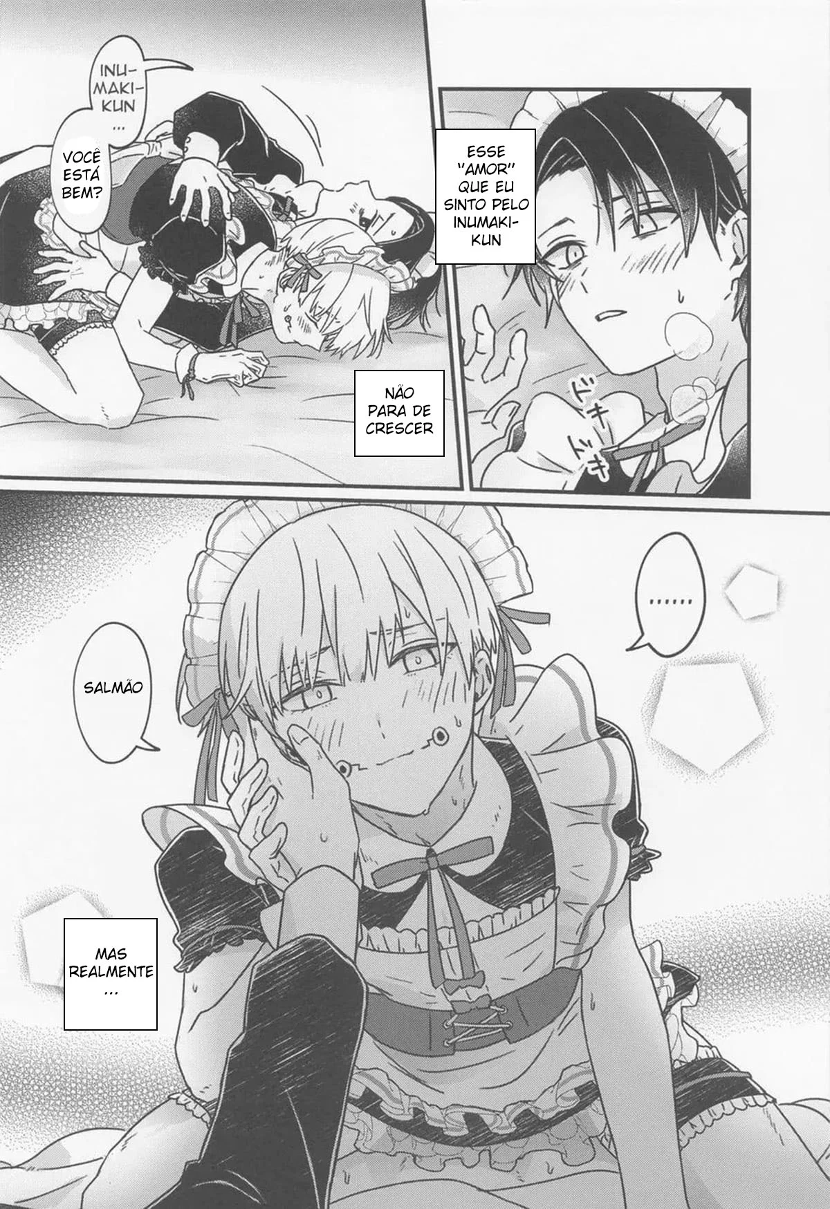 Boas-vindas vestido de empregada