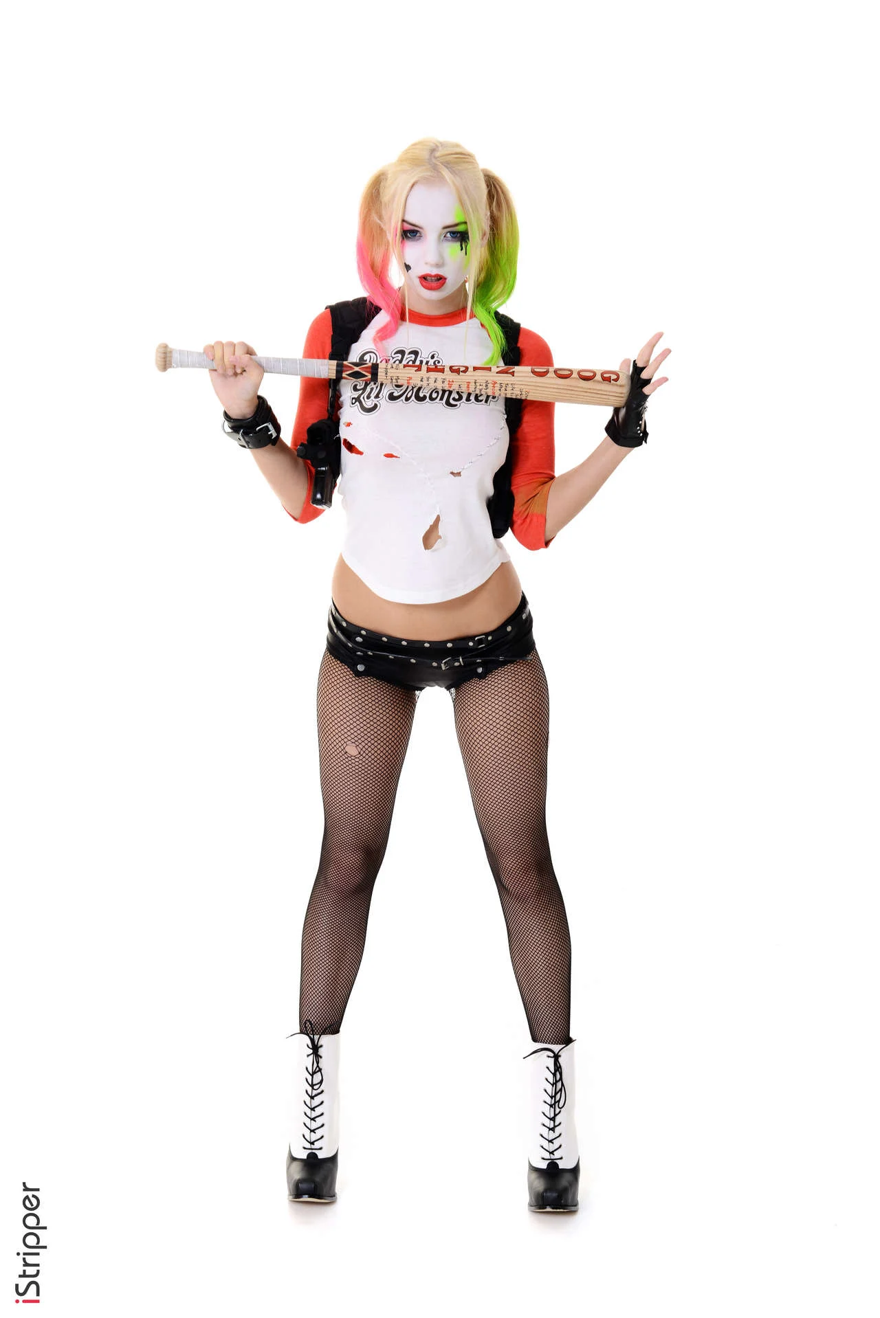 Arlequina cosplay porno a malandra mais sexy do mundo