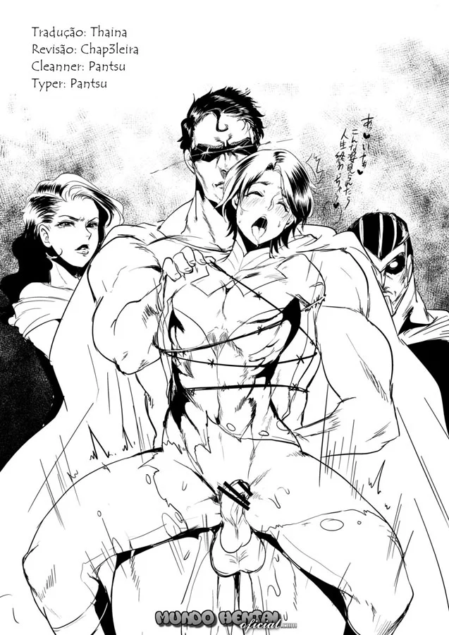 Cartoon pornô Gay: Heróis dando cu quadrinhos gays