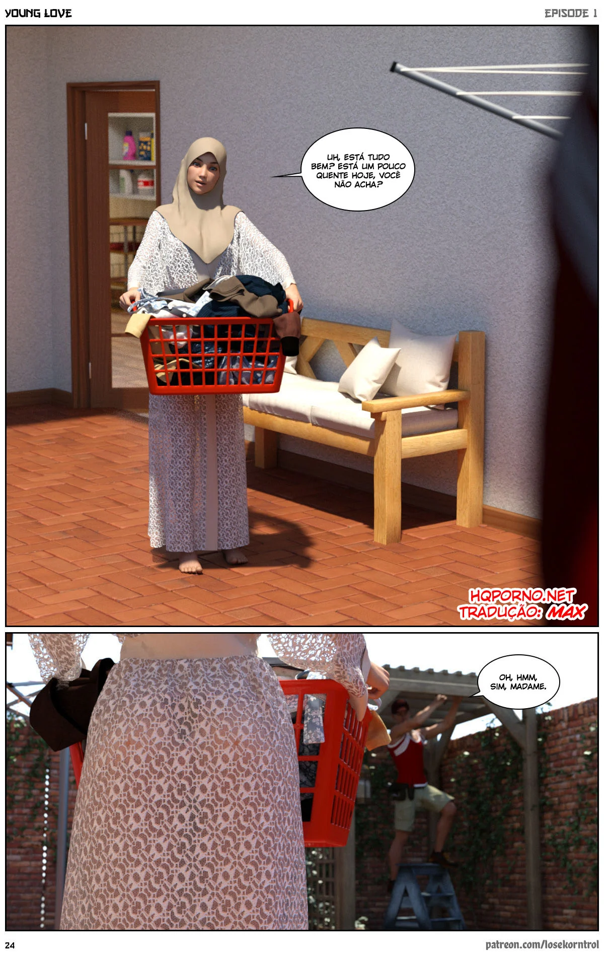 3D quadrinhos eróticos jovem amor 01