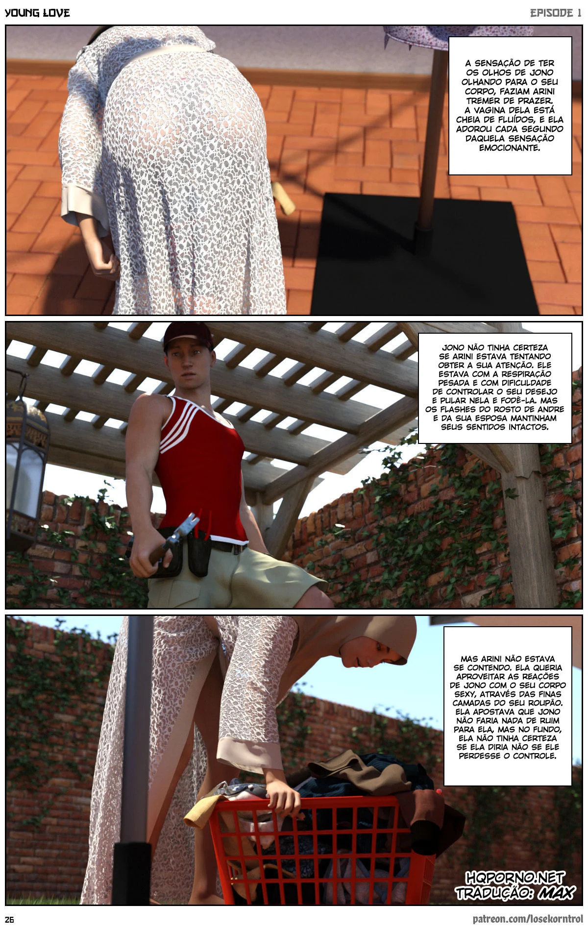 3D quadrinhos eróticos jovem amor 01