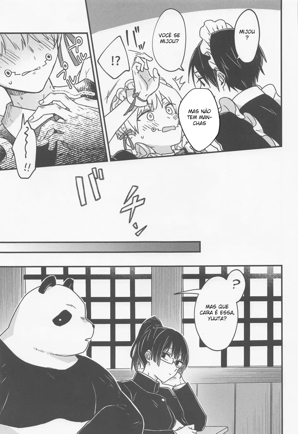 Boas-vindas vestido de empregada