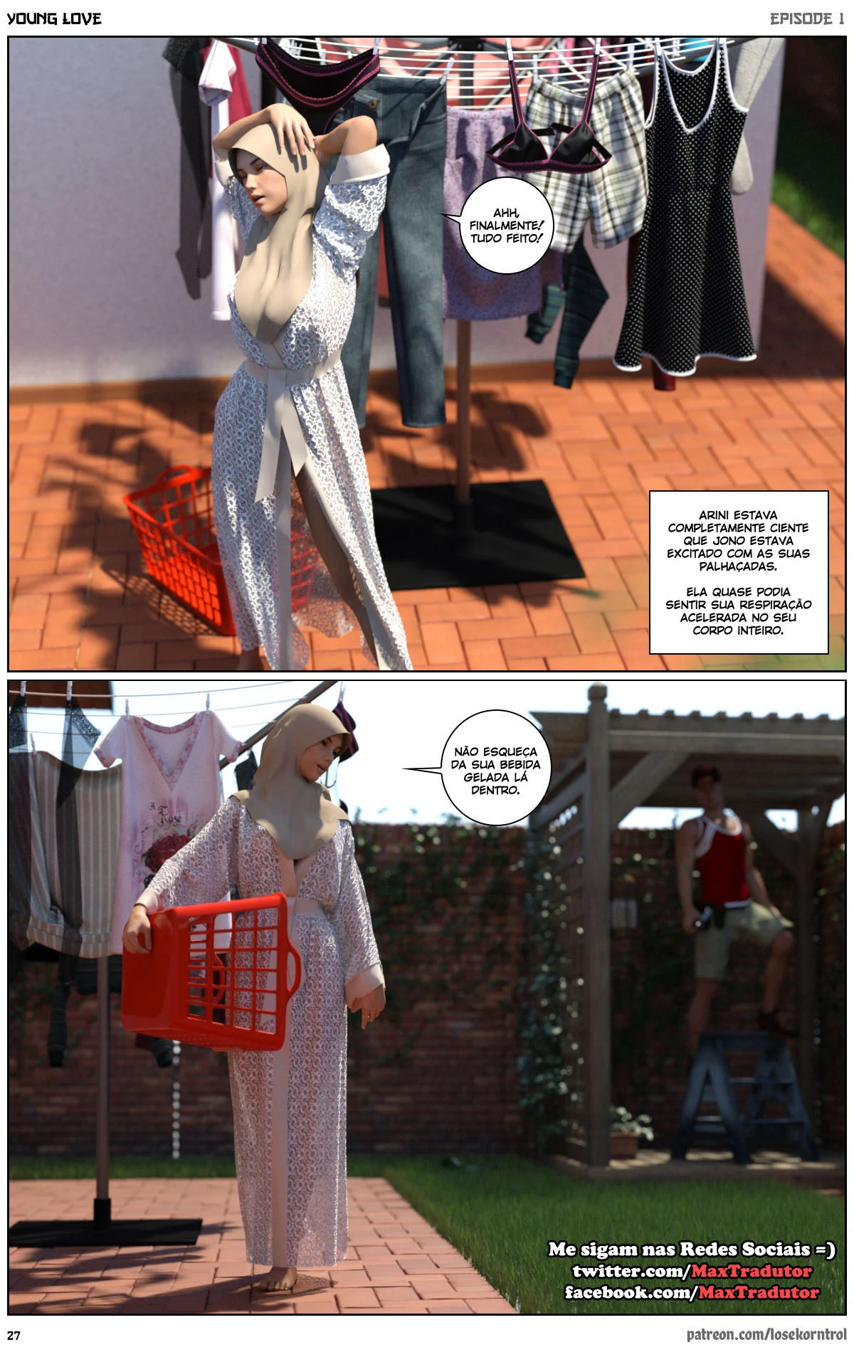 3D quadrinhos eróticos jovem amor 01