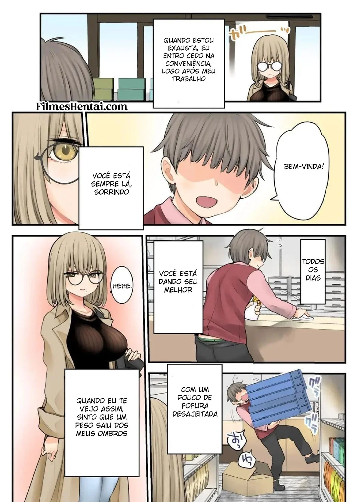 A Farmacêutica Peituda Kusunoki-San da Farmácia 24 horas