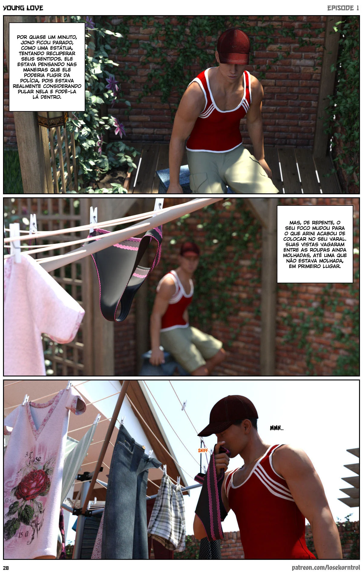 3D quadrinhos eróticos jovem amor 01