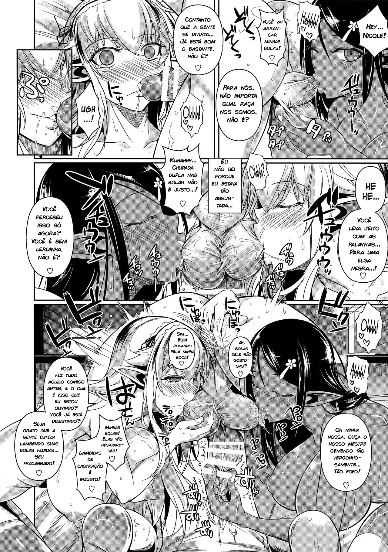 Colegial com as Elfas