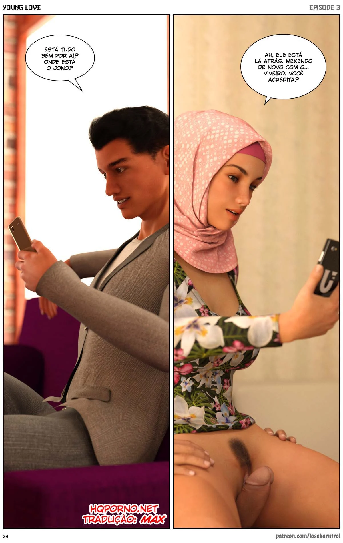 3D quadrinhos pornô: Jovem amor parte 3