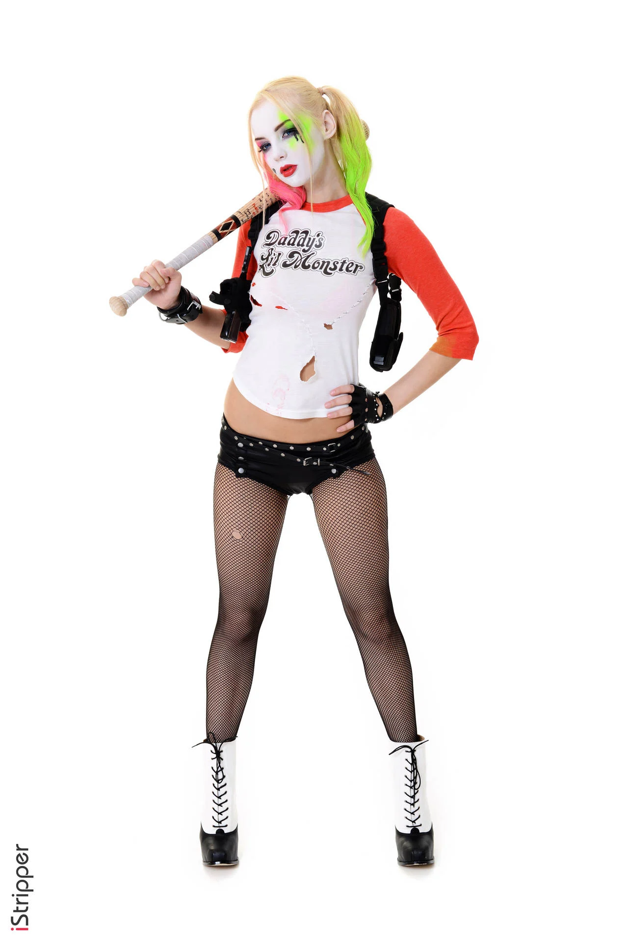 Arlequina cosplay porno a malandra mais sexy do mundo