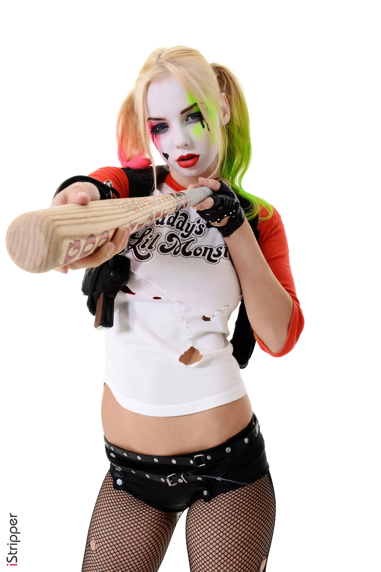 Arlequina cosplay porno a malandra mais sexy do mundo