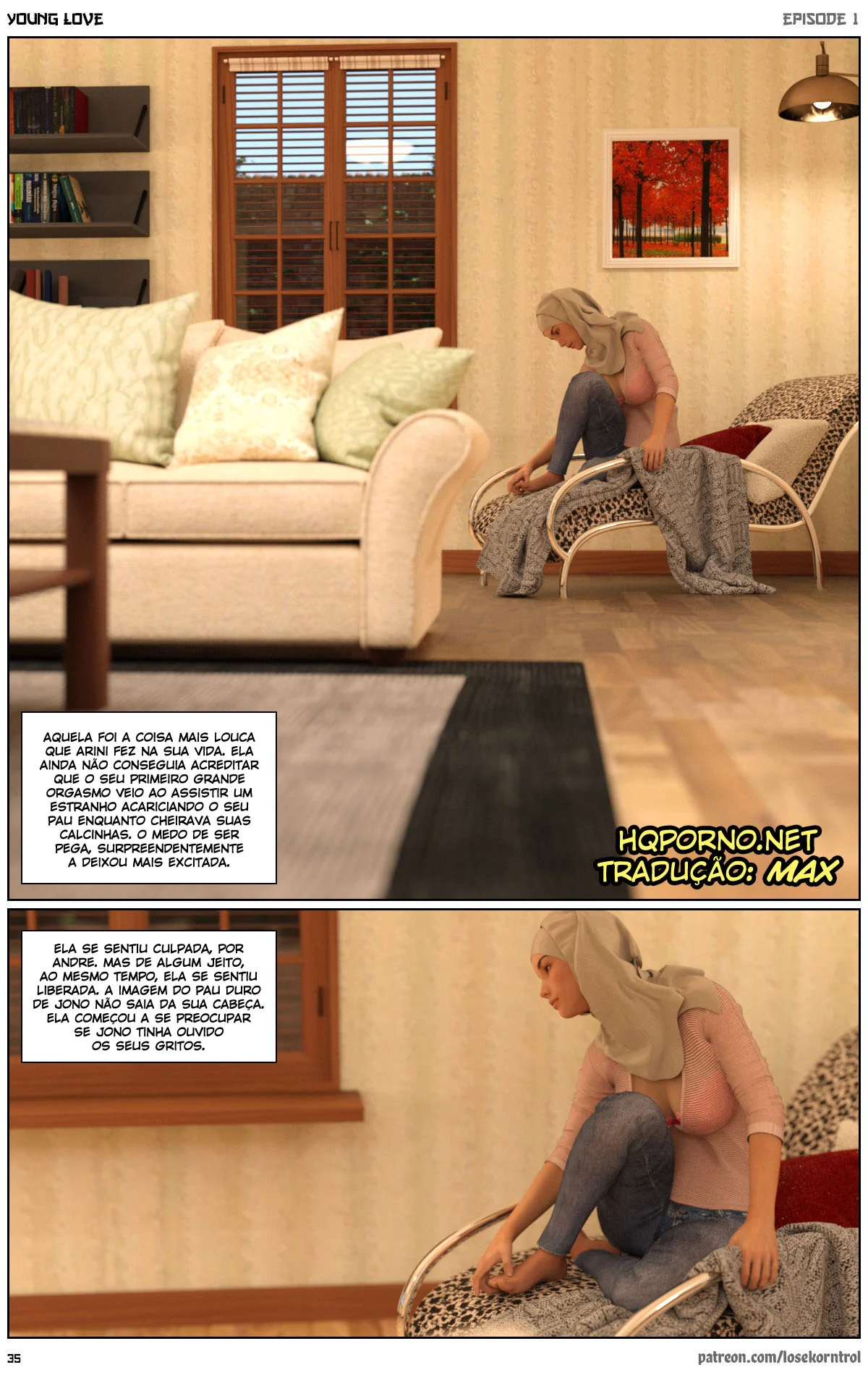 3D quadrinhos eróticos jovem amor 01