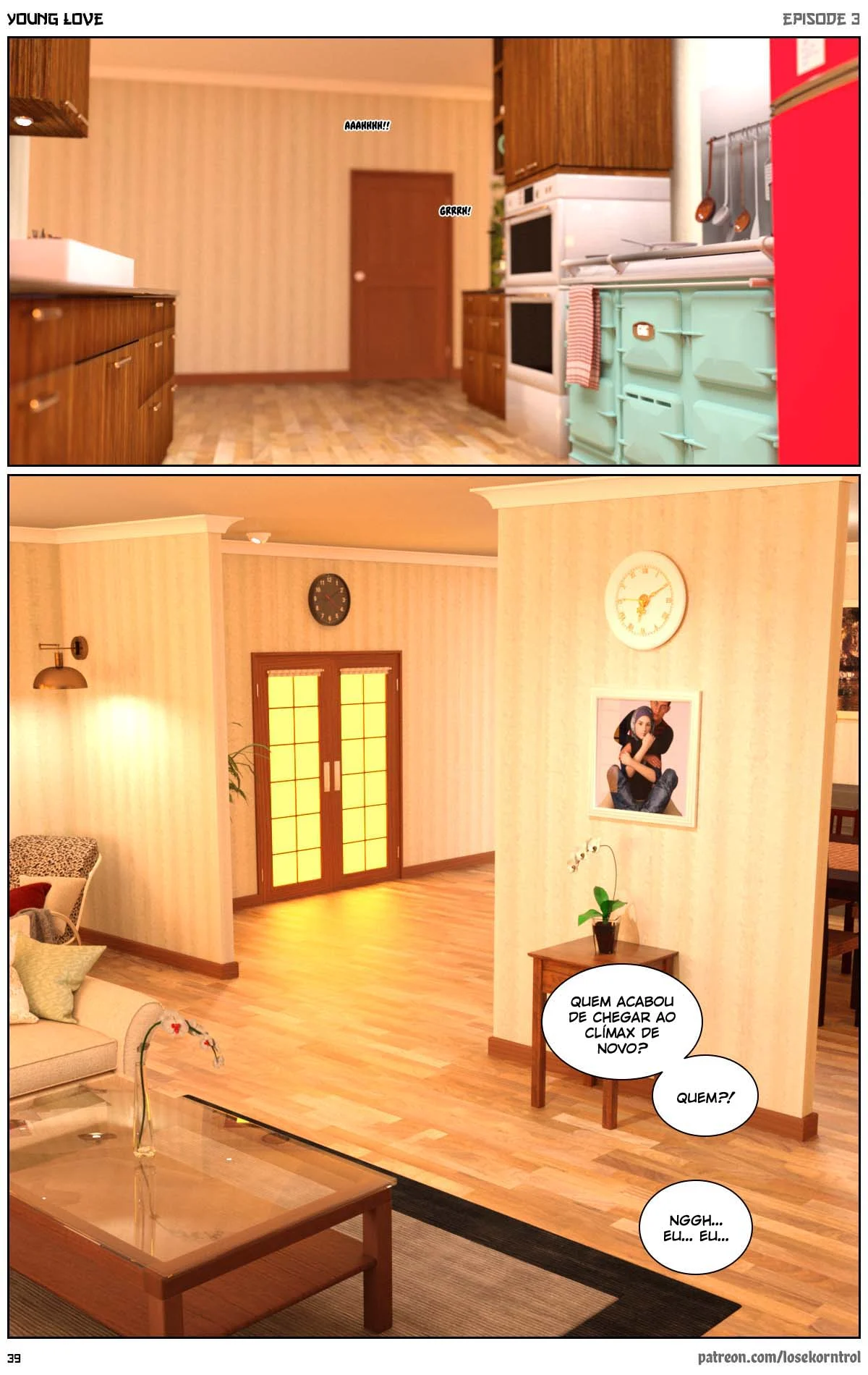 3D quadrinhos pornô: Jovem amor parte 3