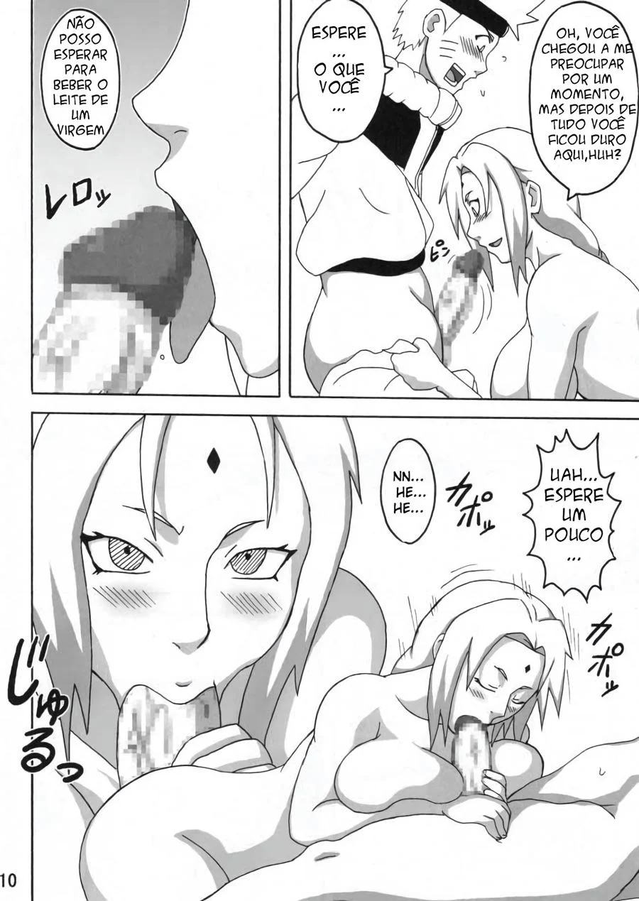 Comendo Tsunade bêbada