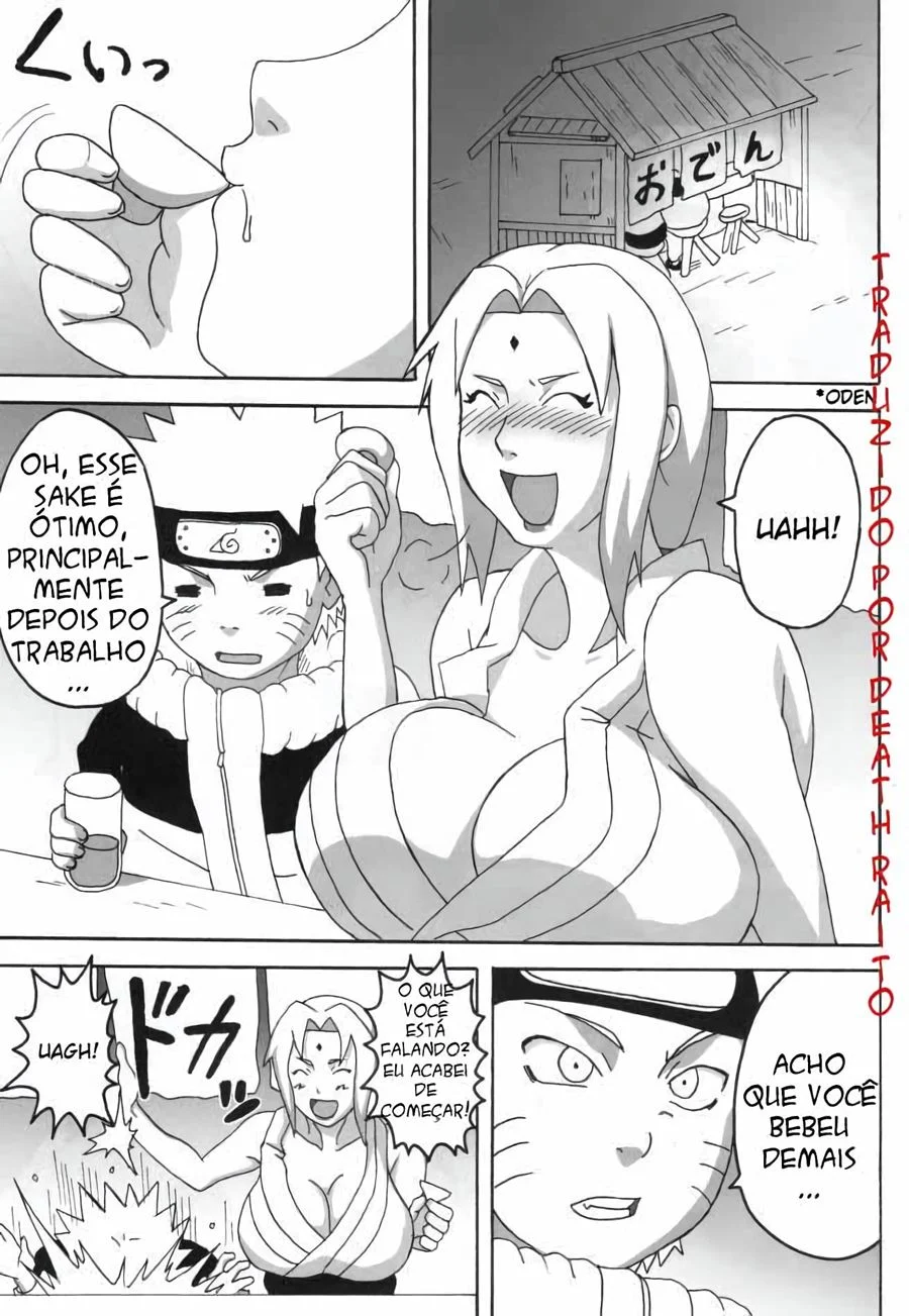 Comendo Tsunade bêbada