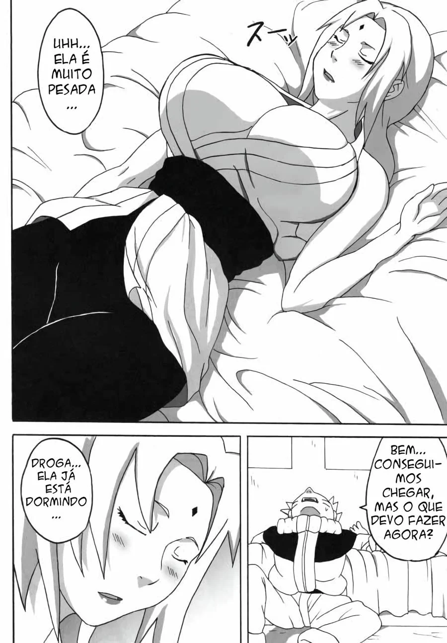 Comendo Tsunade bêbada