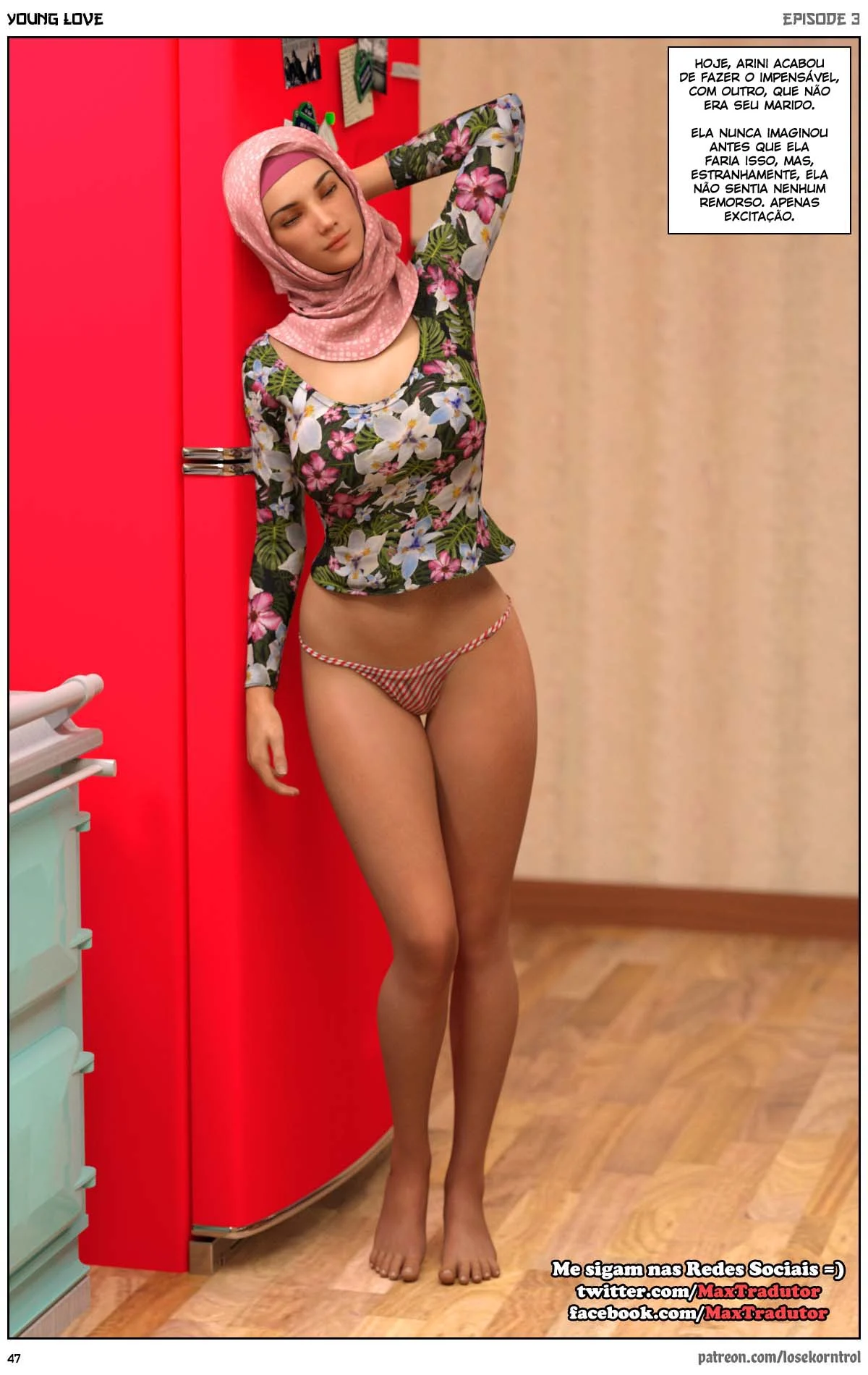 3D quadrinhos pornô: Jovem amor parte 3