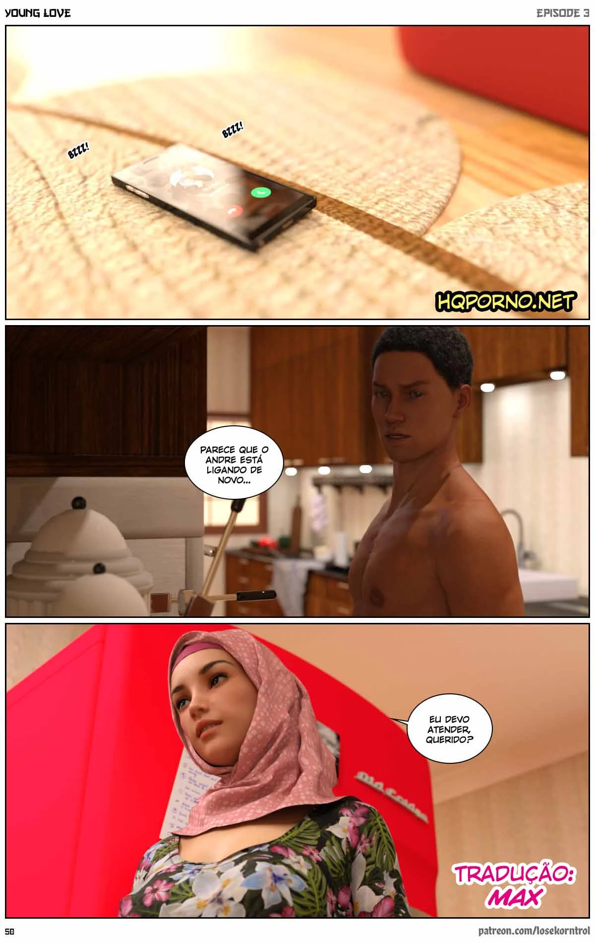 3D quadrinhos pornô: Jovem amor parte 3