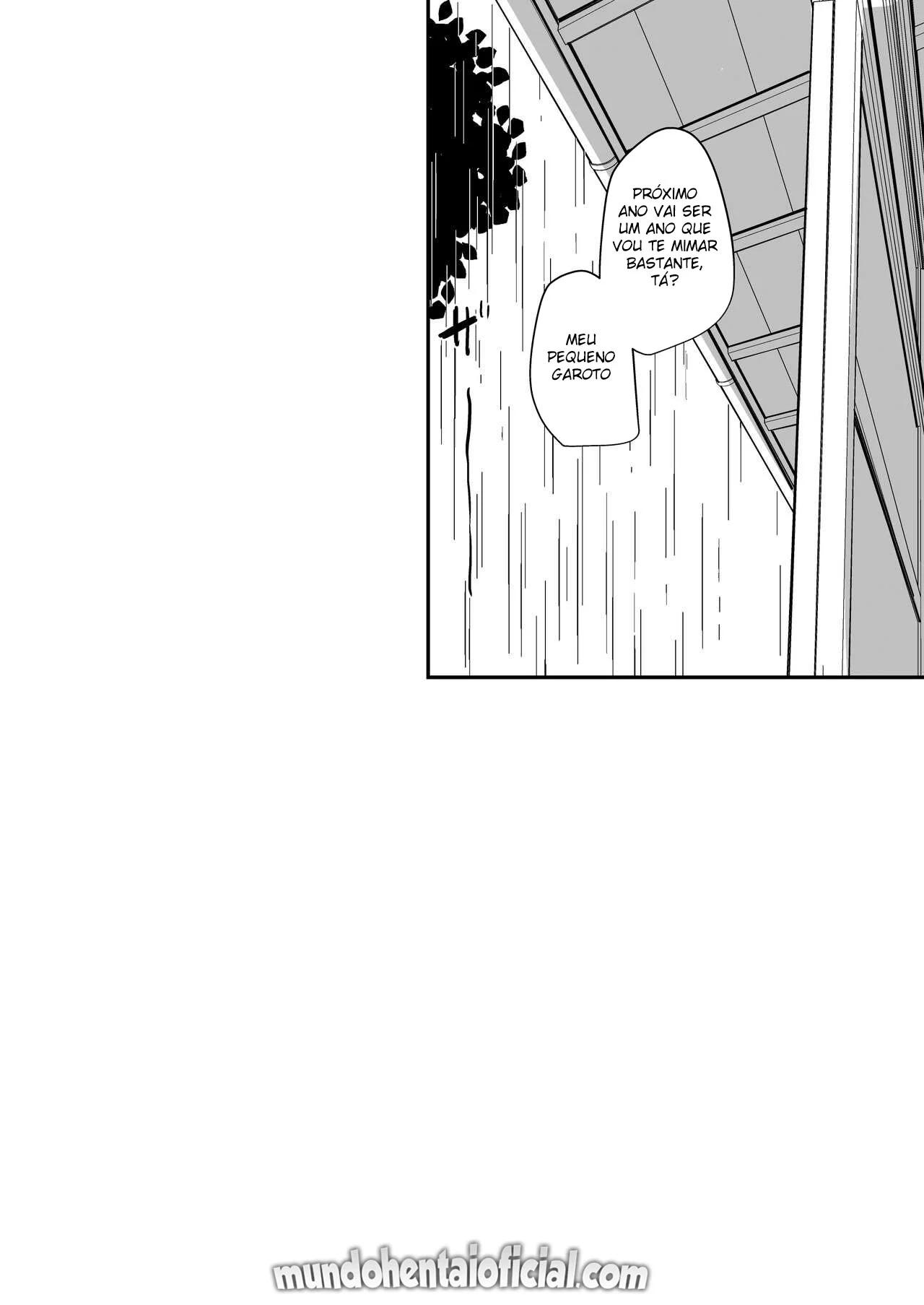 A Mulher de Vestido Branco e Um Jovem Se Abrigam Da Chuva E Fazem Perversões