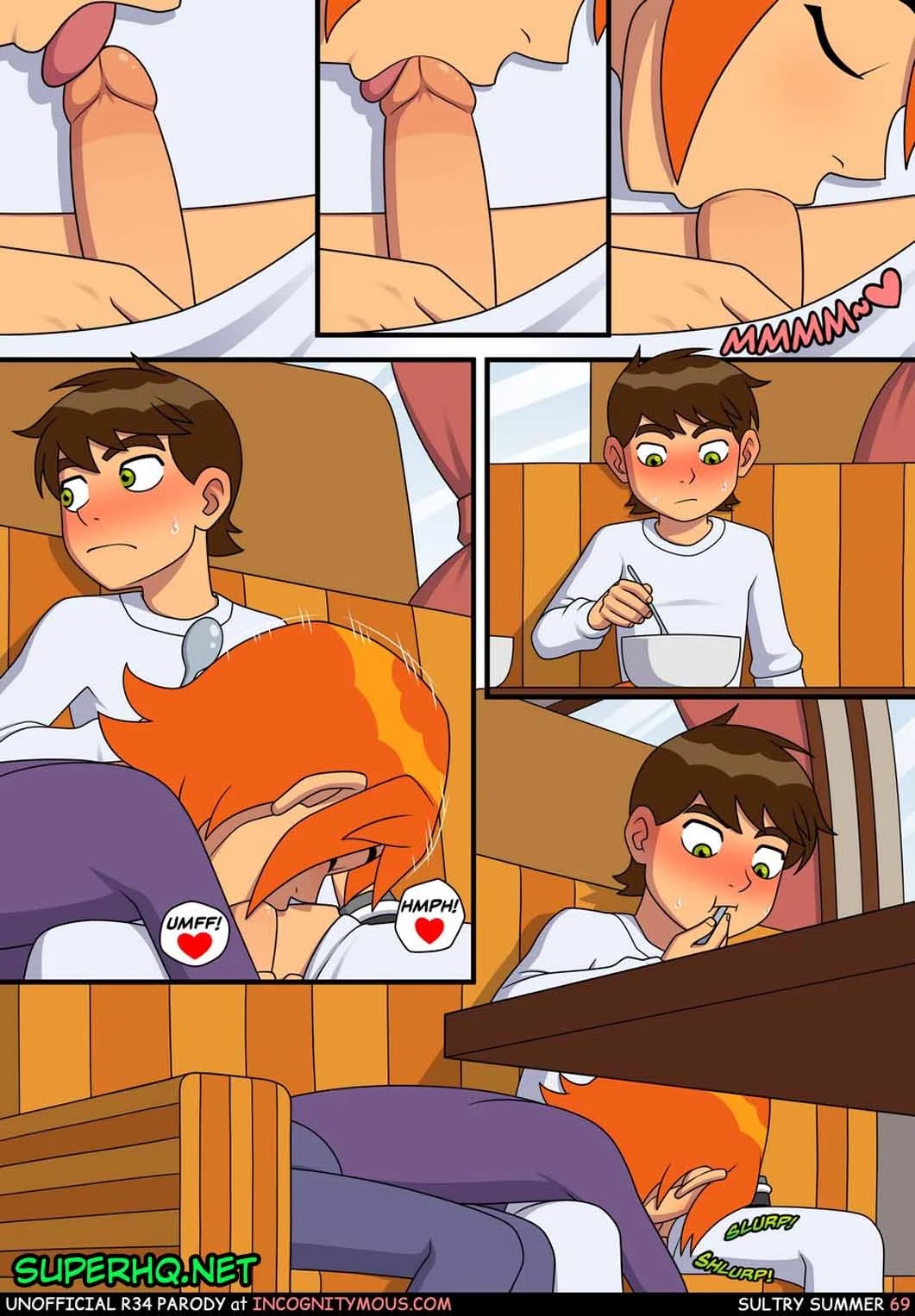 Ben 10 quadrinhos porno gozando na buceta da priminha