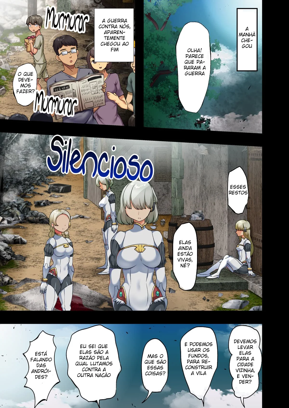 Ao Fim da Guerra, Eu Trouxe uma Bela Androide Peituda Para Minha Casa