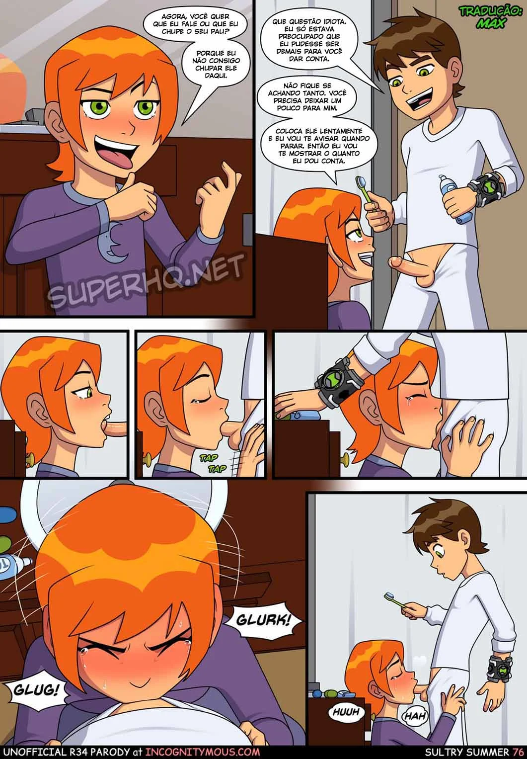 Ben 10 quadrinhos porno gozando na buceta da priminha