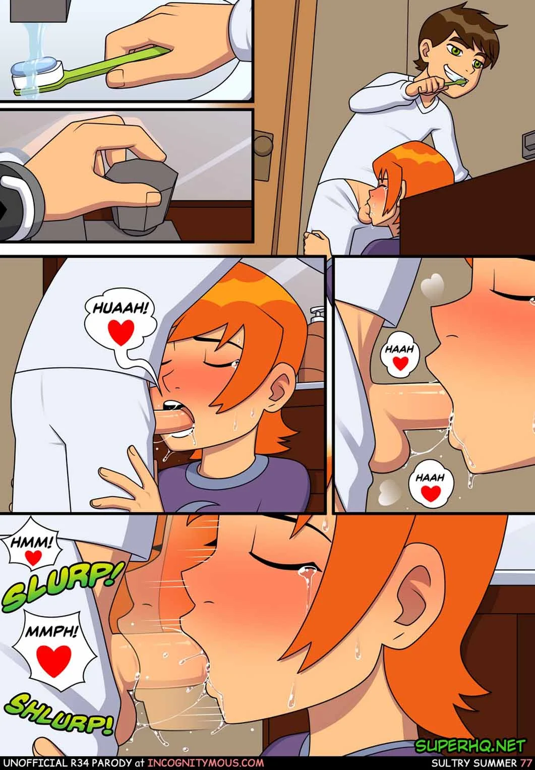 Ben 10 quadrinhos porno gozando na buceta da priminha