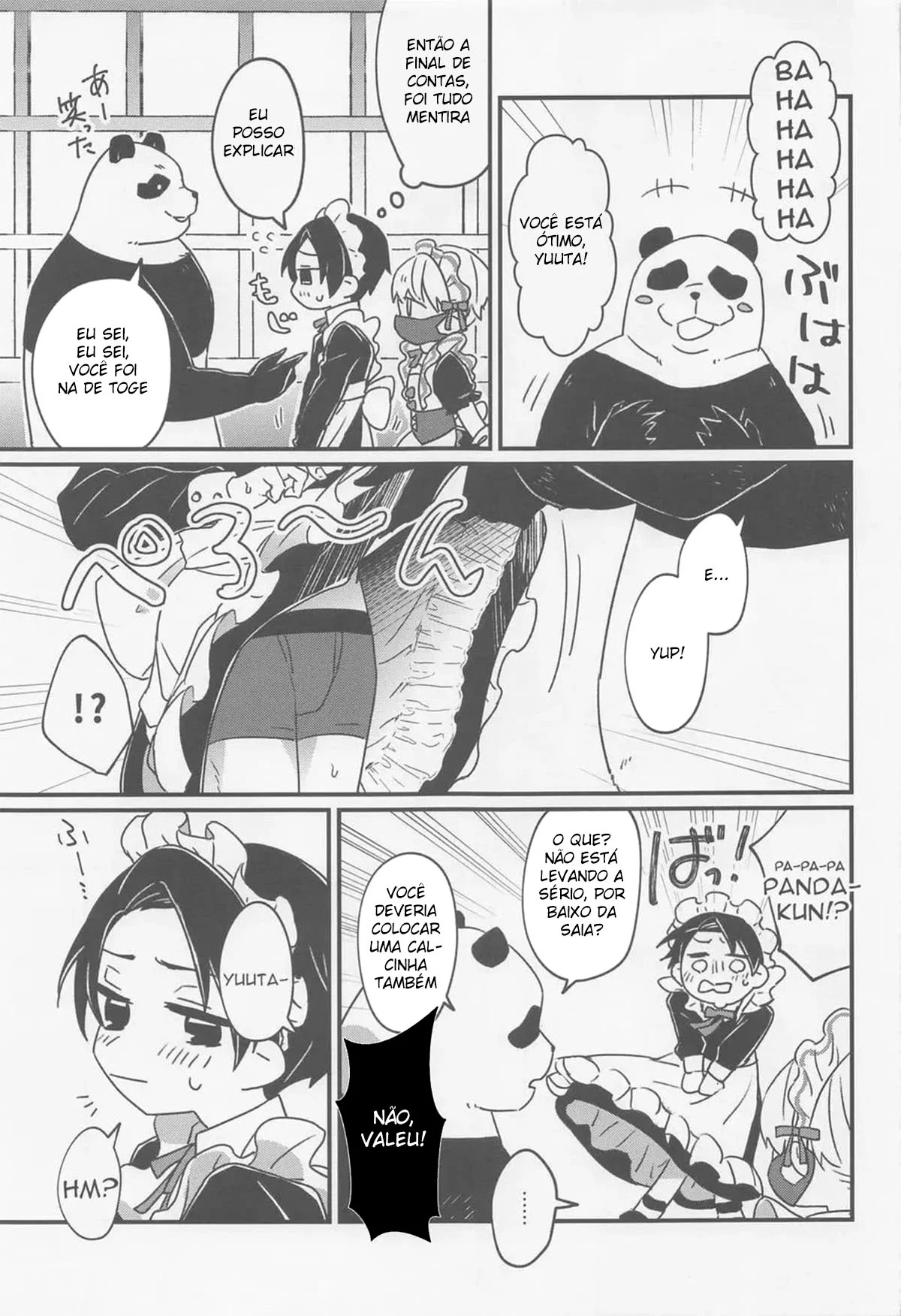 Boas-vindas vestido de empregada