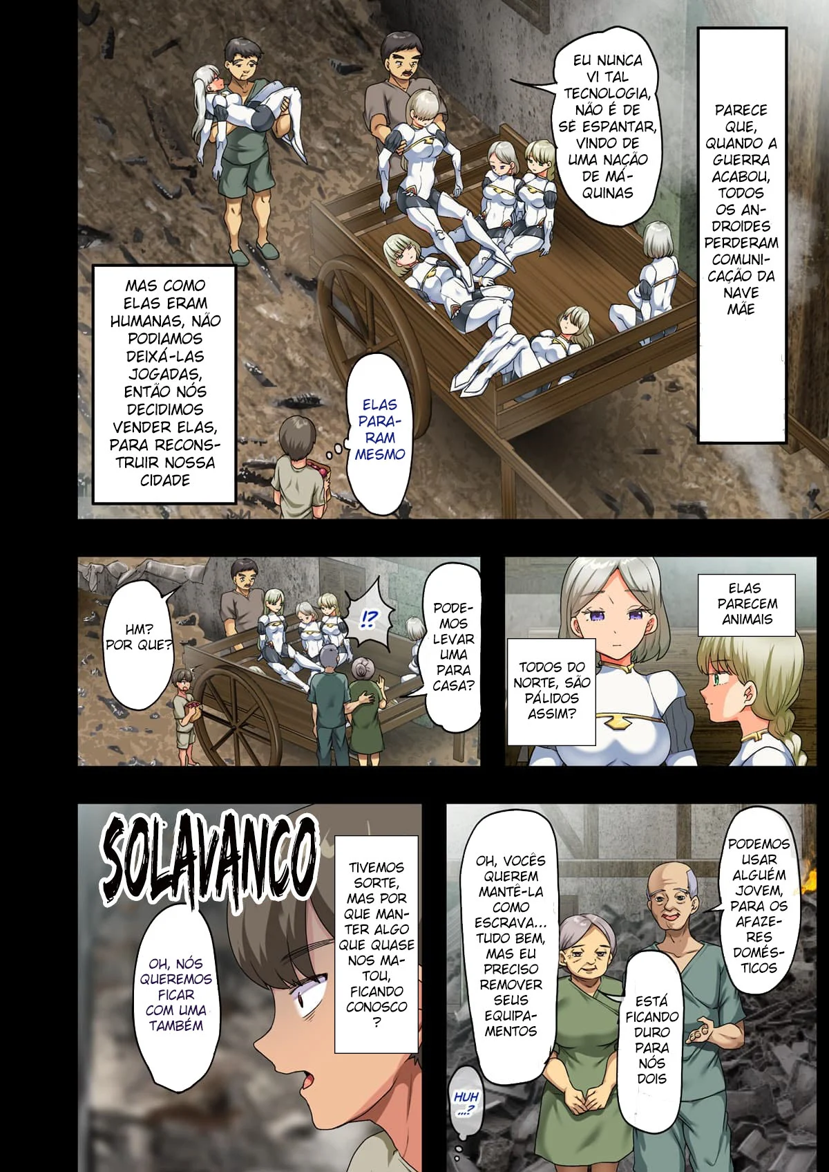 Ao Fim da Guerra, Eu Trouxe uma Bela Androide Peituda Para Minha Casa