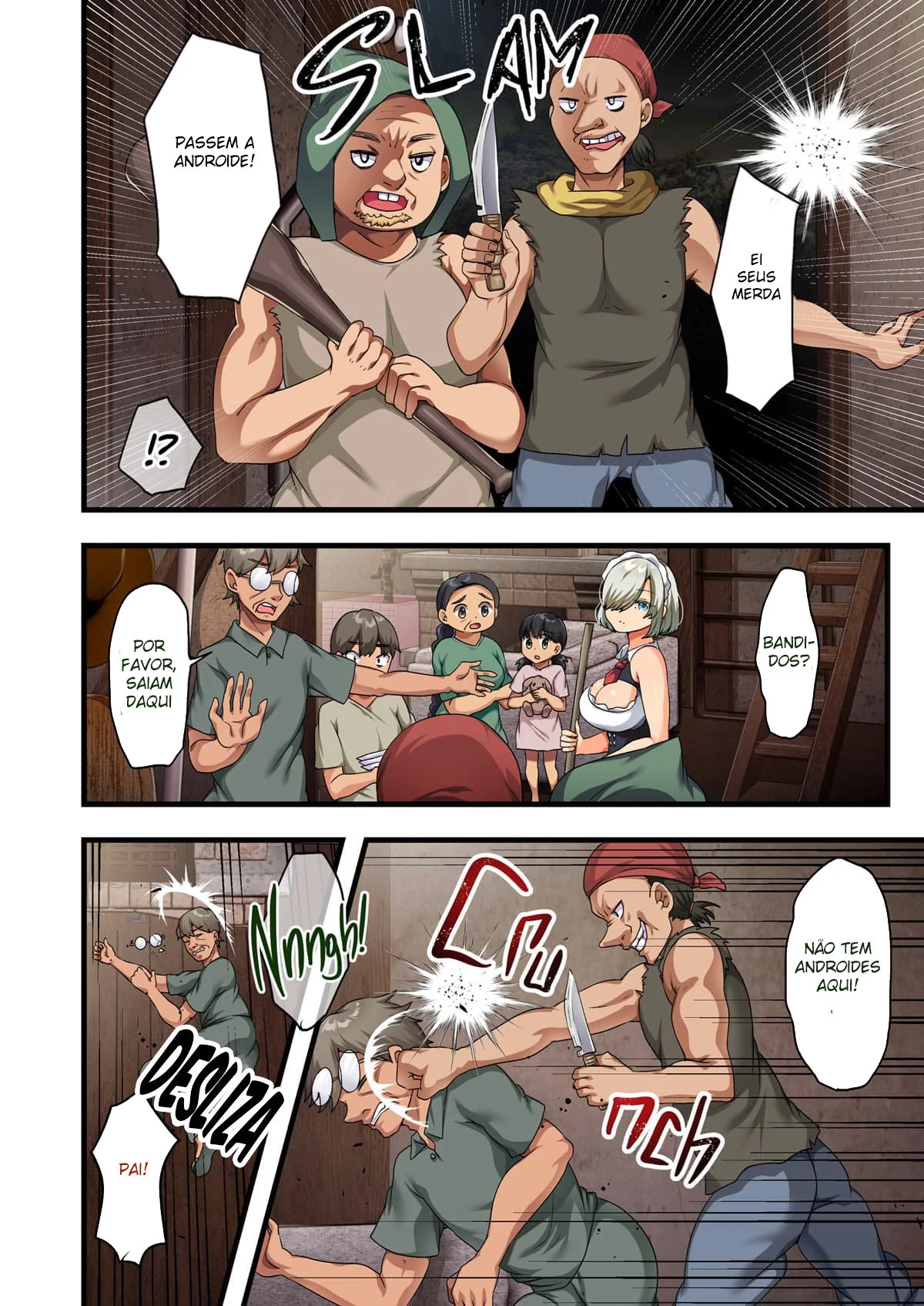 Ao Fim da Guerra, Eu Trouxe uma Bela Androide Peituda Para Minha Casa