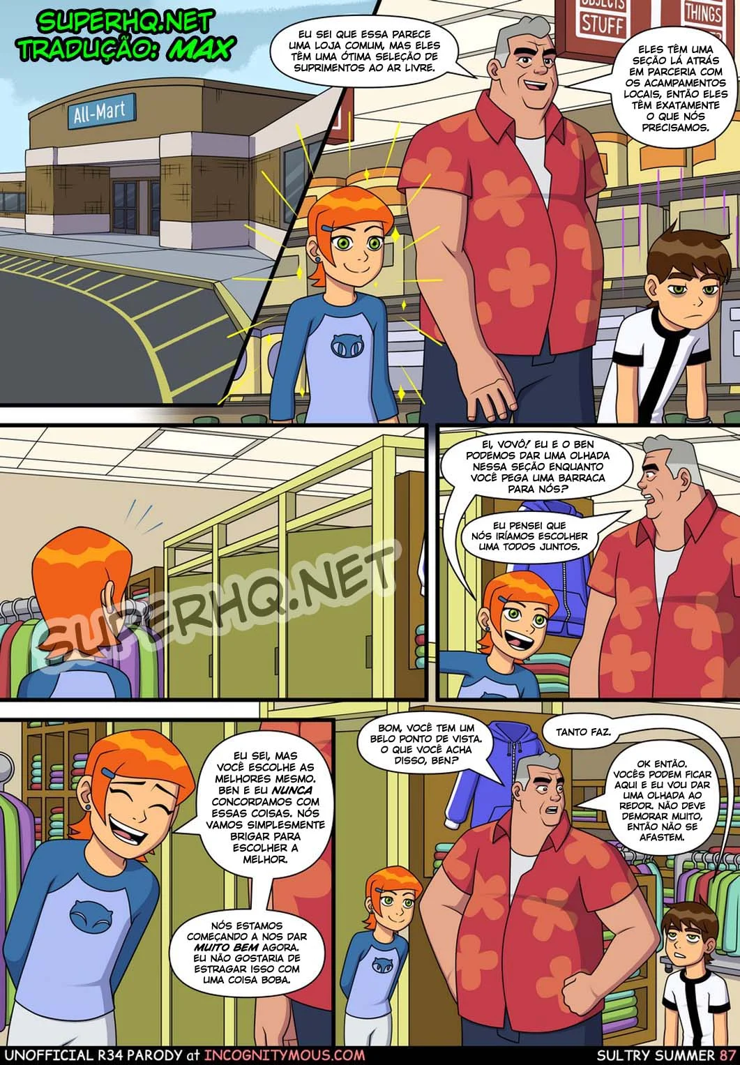 Ben 10 quadrinhos porno gozando na buceta da priminha