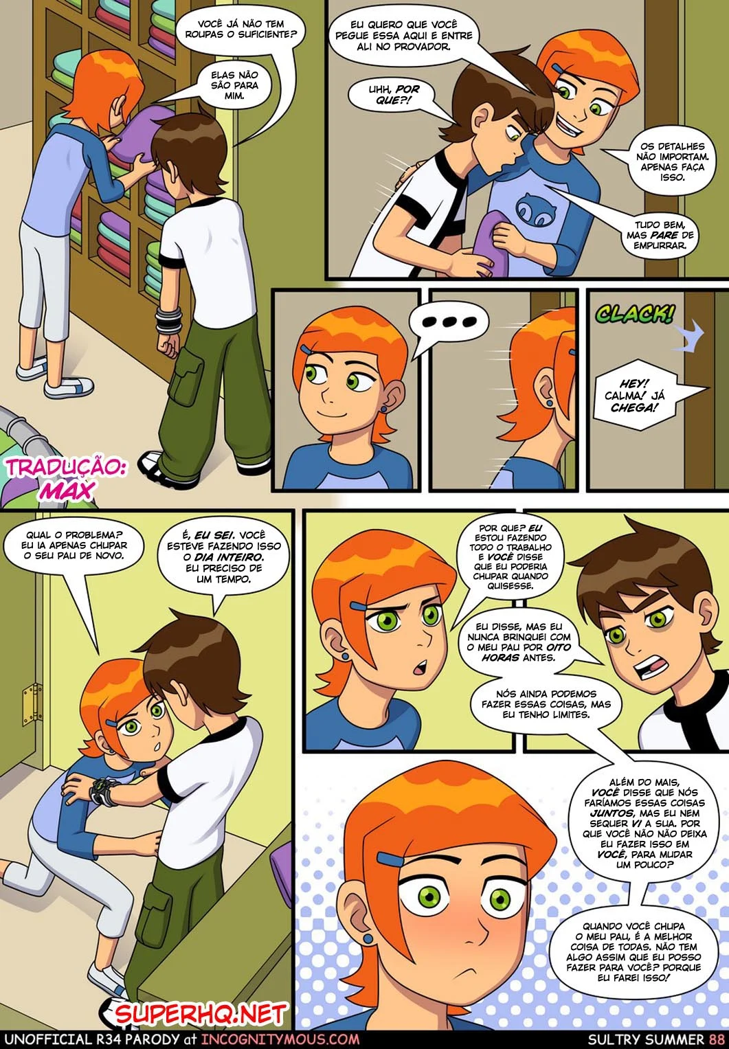 Ben 10 quadrinhos porno gozando na buceta da priminha