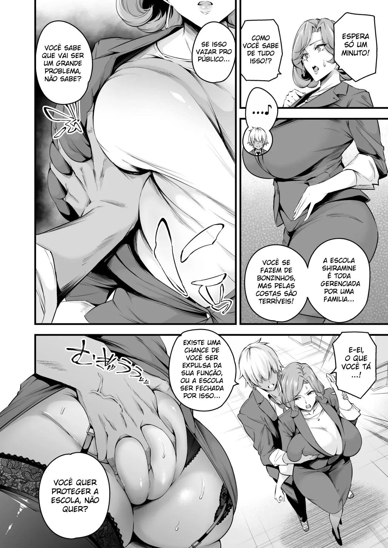 A Diretora da Escola Shiramine