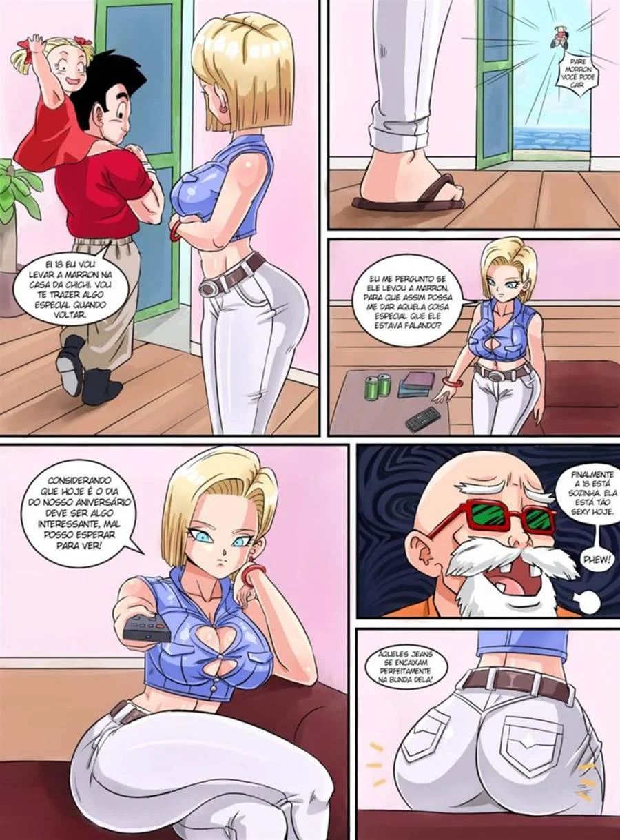 Android 18 a putinha do Kuririn