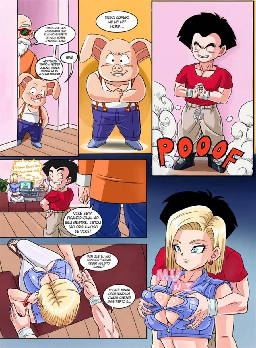 Android 18 a putinha do Kuririn