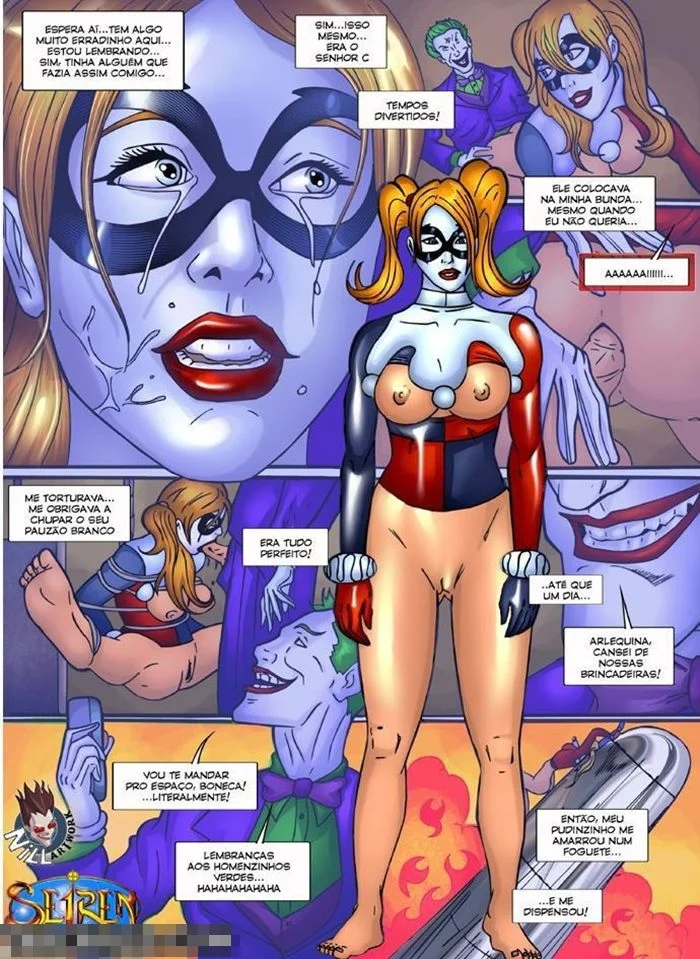 Arlequina dando cuzinho