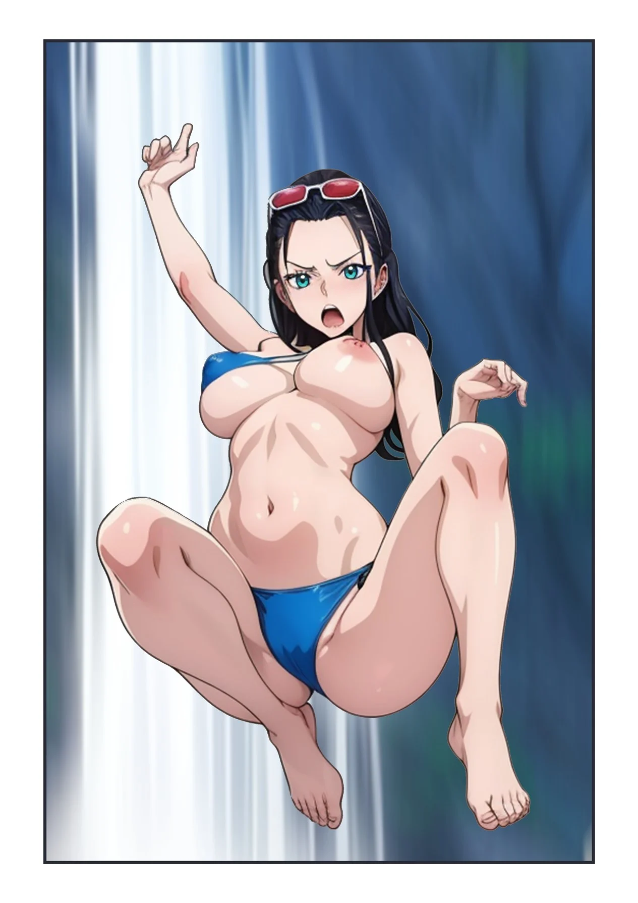 Aventura com Robin na Cachoeira