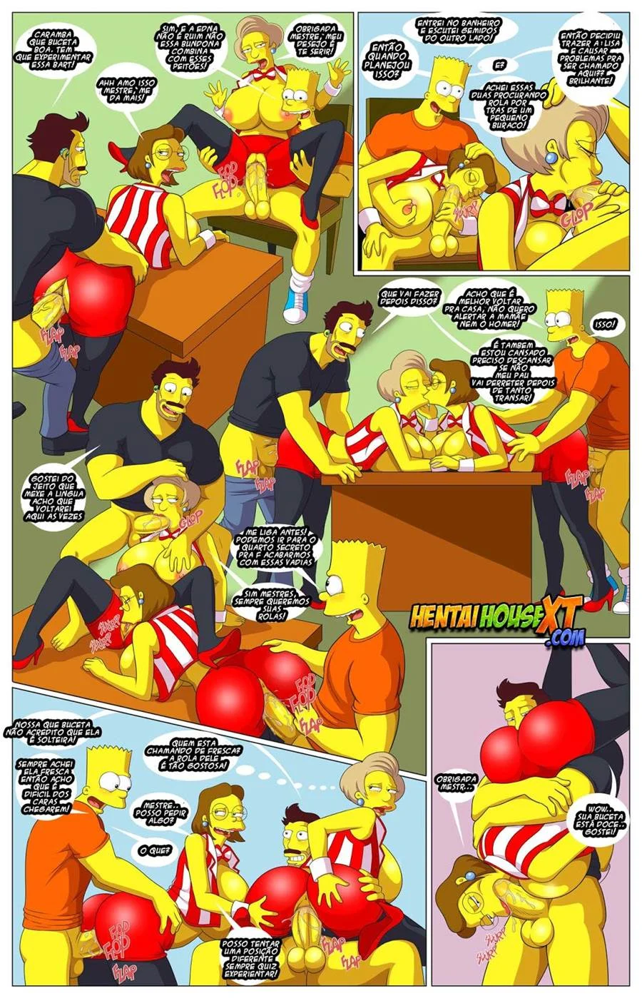 Bart Simpson fodendo professoras