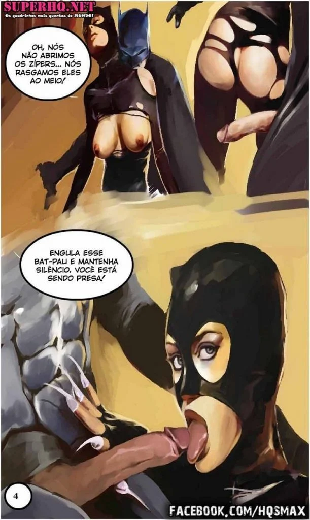 Batman Fodendo Mulher Gato