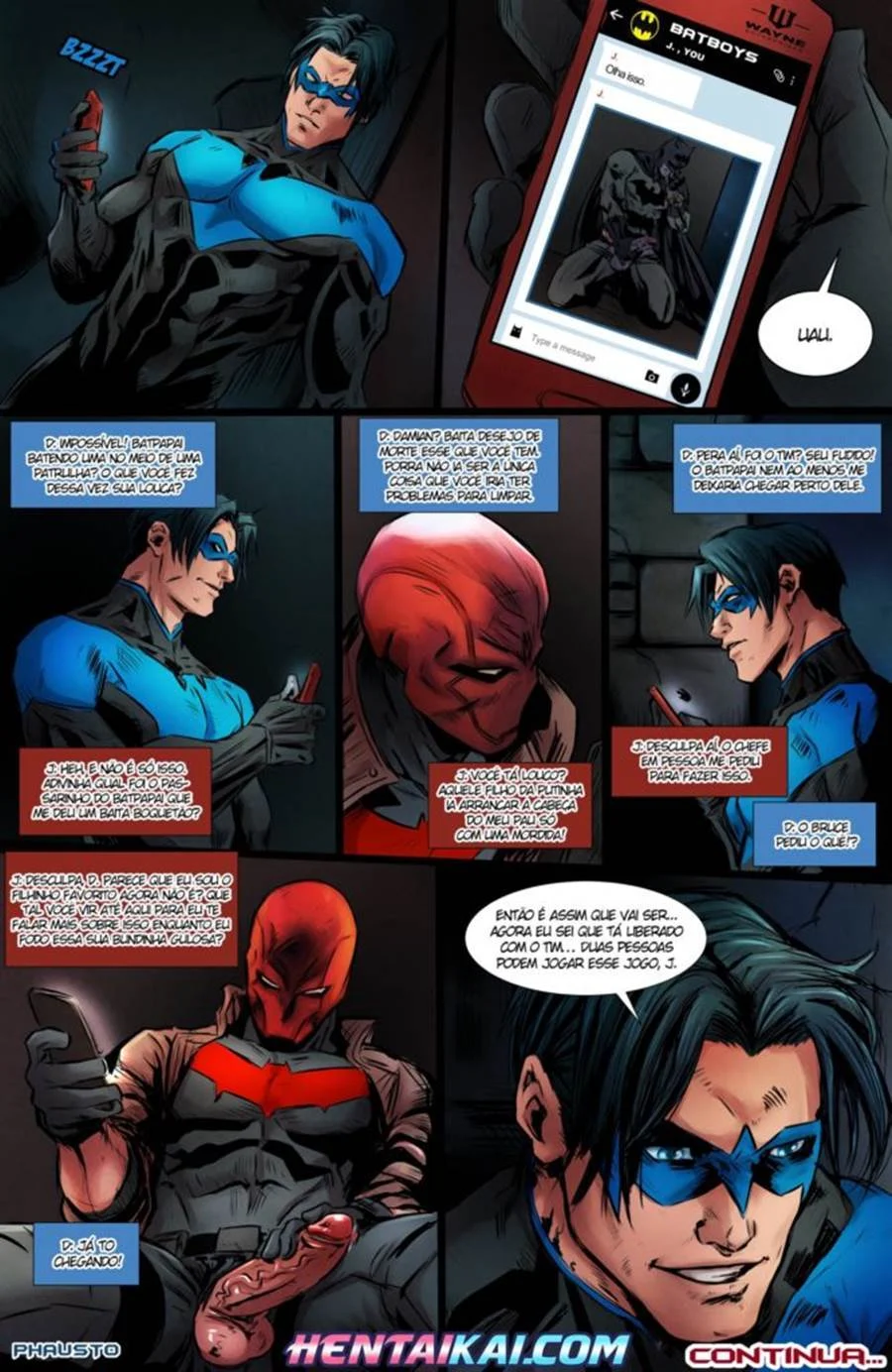 Batman comendo Robin