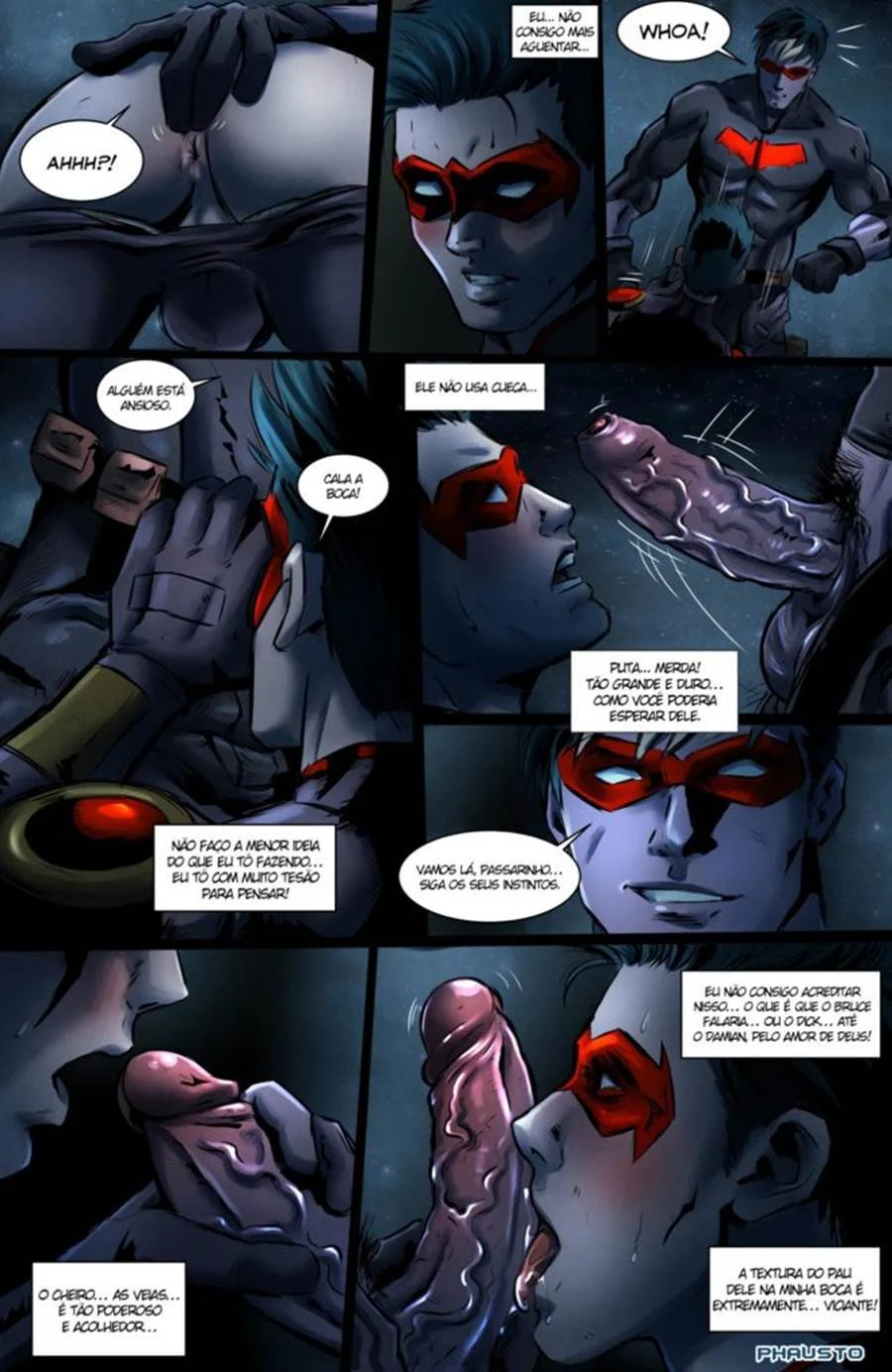 Batman comendo Robin