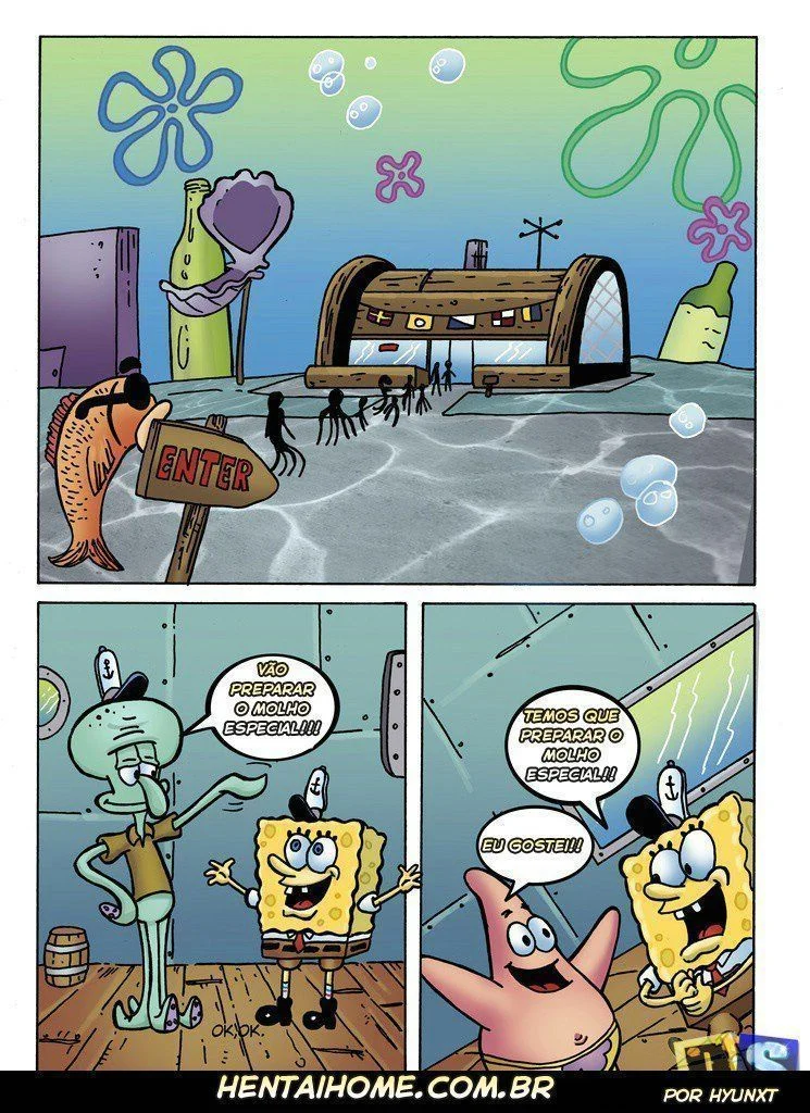 Bob Esponja pornô quadrinhos de sexo gratis