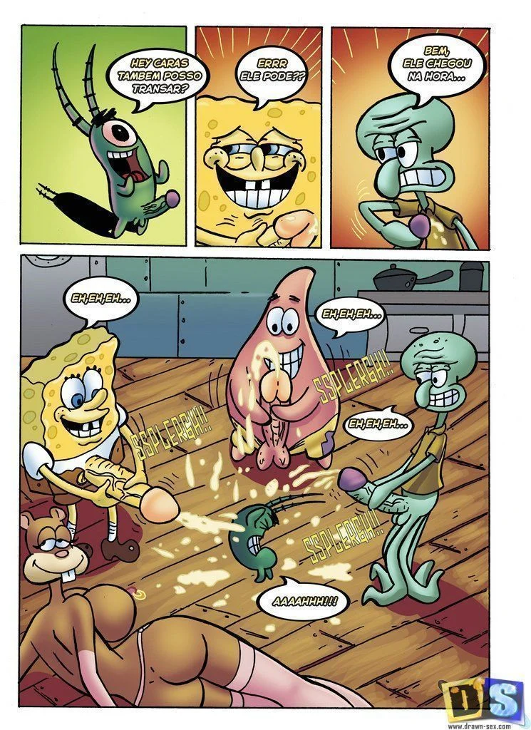 Bob Esponja pornô quadrinhos de sexo gratis