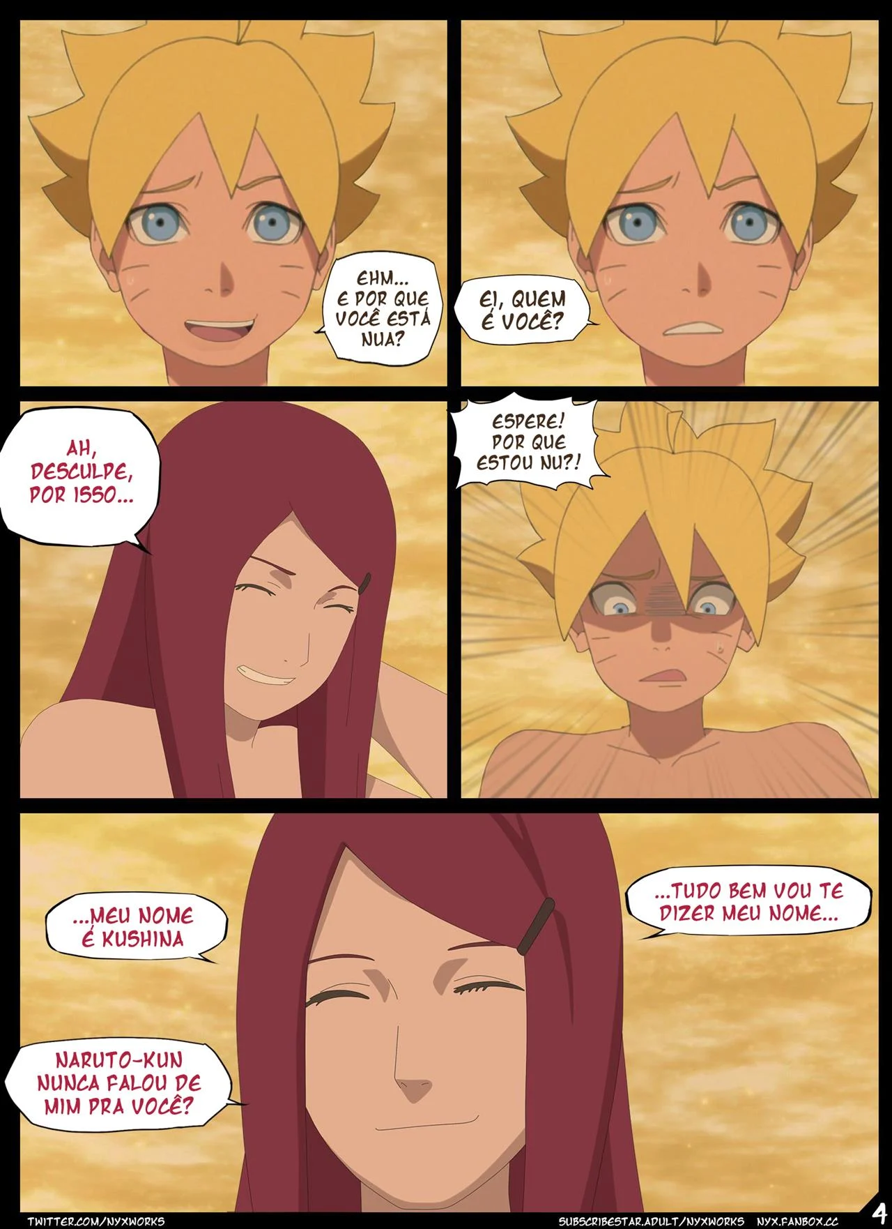 Boruto conhece Kushina