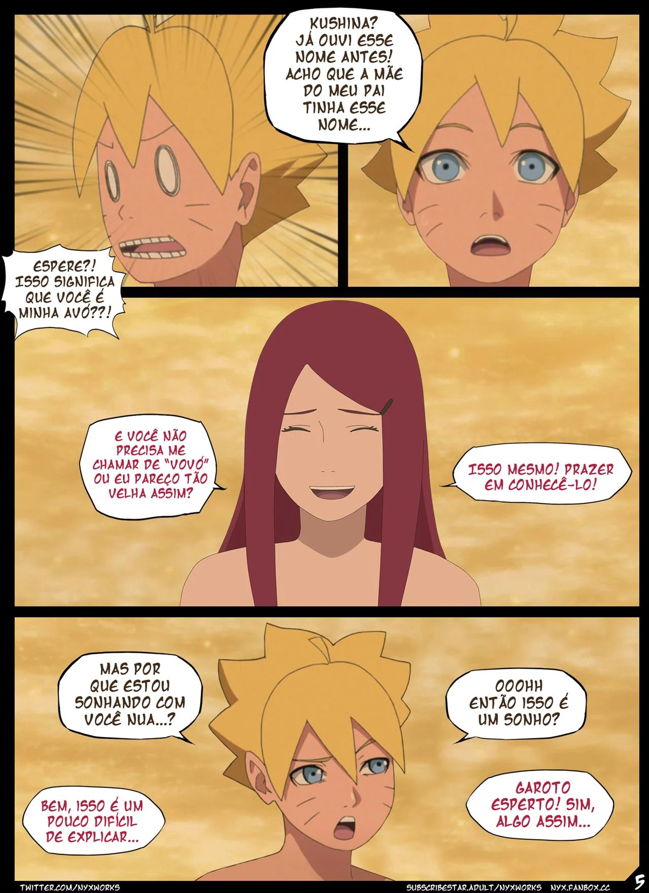 Boruto conhece Kushina